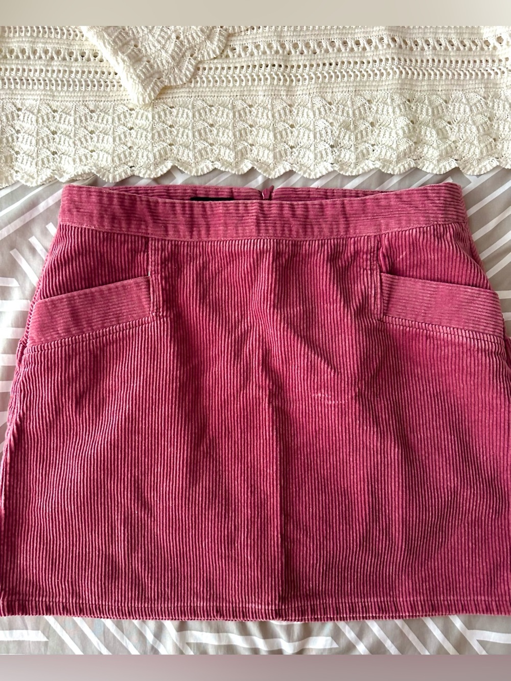 a.n.a Dusty Rose Corduroy Mini Skirt – Size 14